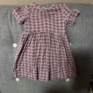 kate quinn purple gingham dress
